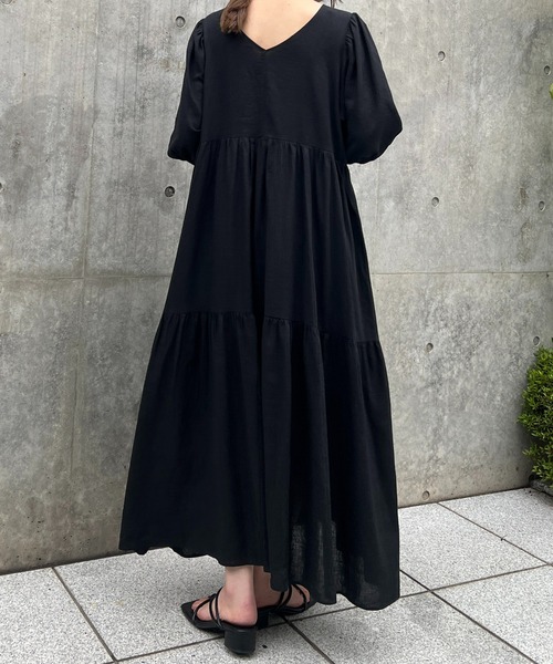 「un dix cors」 半袖ワンピース FREE グリーン系その他 レディース_画像9