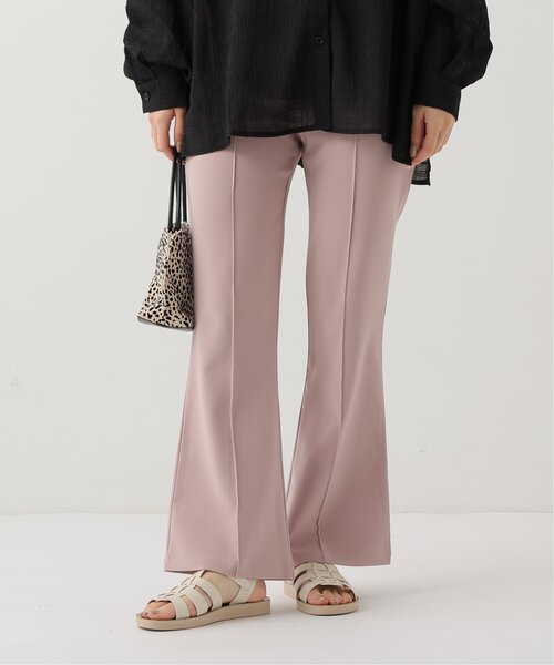 「RAY CASSIN」 ブーツカットパンツ S パープル レディース_画像4