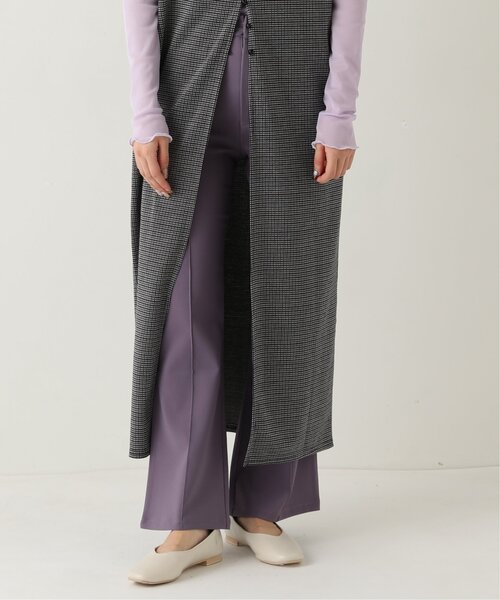 「RAY CASSIN」 ブーツカットパンツ S パープル レディース_画像6