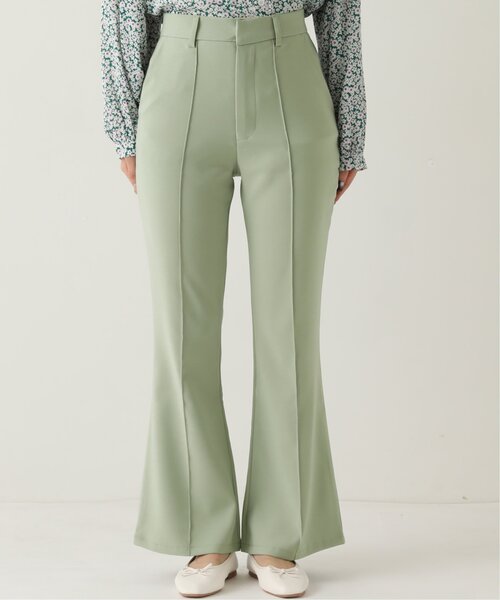 「RAY CASSIN」 ブーツカットパンツ S パープル レディース_画像9