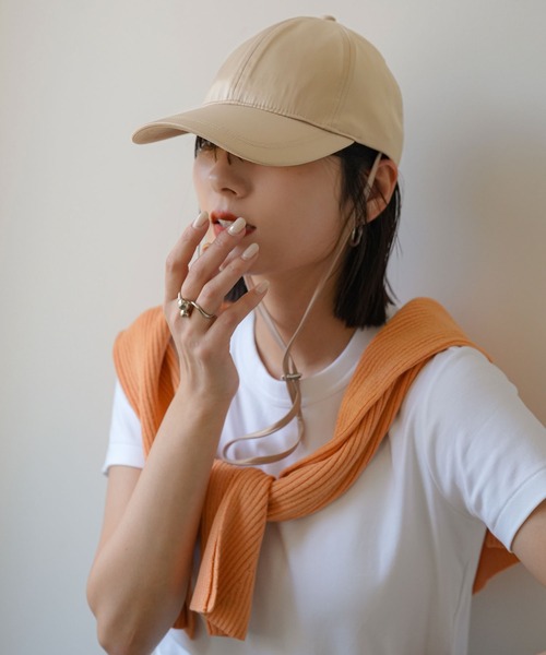 「rectangle」 キャップ FREE グレー レディース_画像3