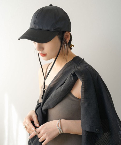 「rectangle」 キャップ FREE グレー レディース_画像7