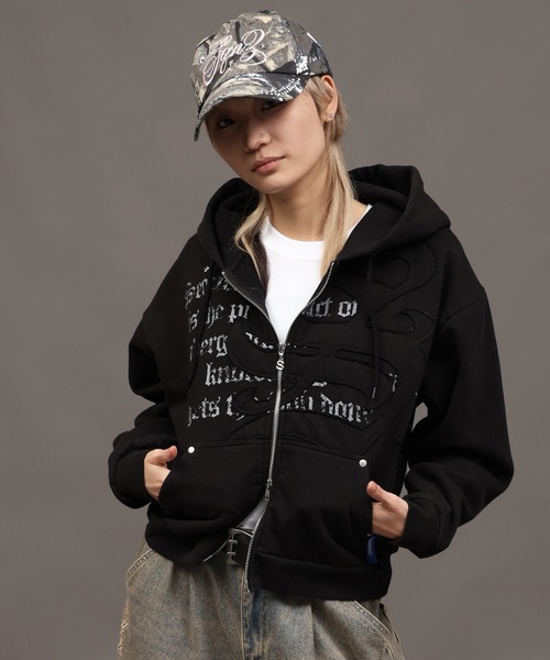 SEQUENZE パーカー 「SEQUENZ/シークエンズ」Blackletter ZIP P/K