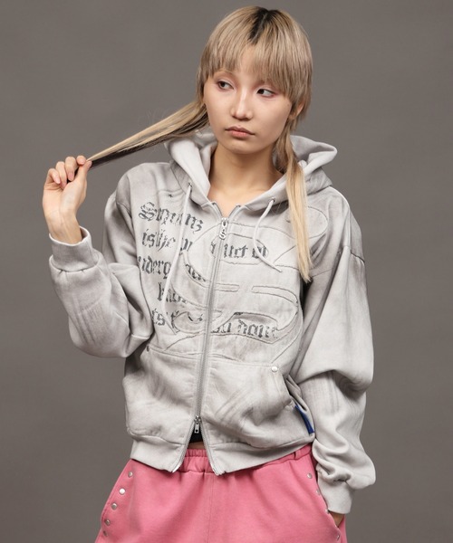SEQUENZE パーカー 「SEQUENZ/シークエンズ」Blackletter ZIP P/K