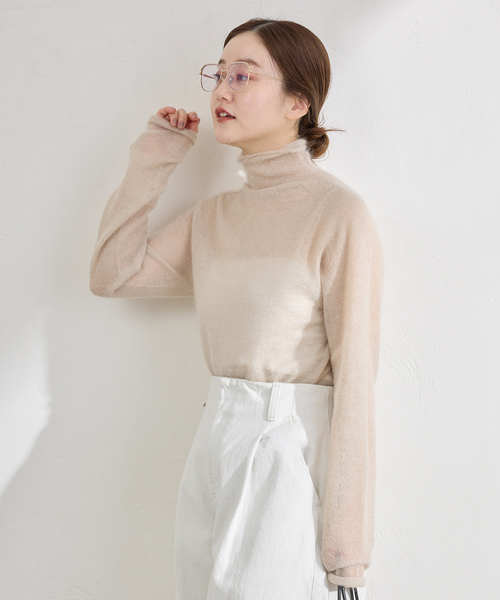 IENA（イエナ） ニット セーター 「追加」SUPER Kid MIX モヘアシアー