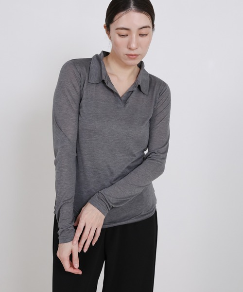 select MOCA（セレクトモカ） tシャツ 2WAYソフトシアースキッパーポロ