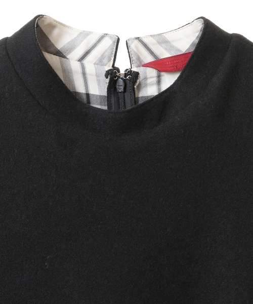 「SOFFITTO」 長袖ワンピース FREE ワインレッド レディース_画像3