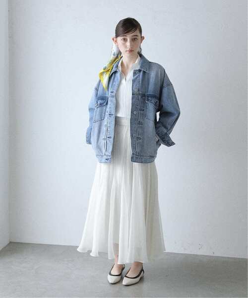 「La TOTALITE」 フレアスカート - ホワイト レディース_画像4