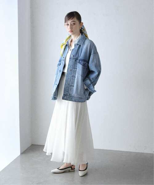 「La TOTALITE」 フレアスカート - ホワイト レディース_画像5