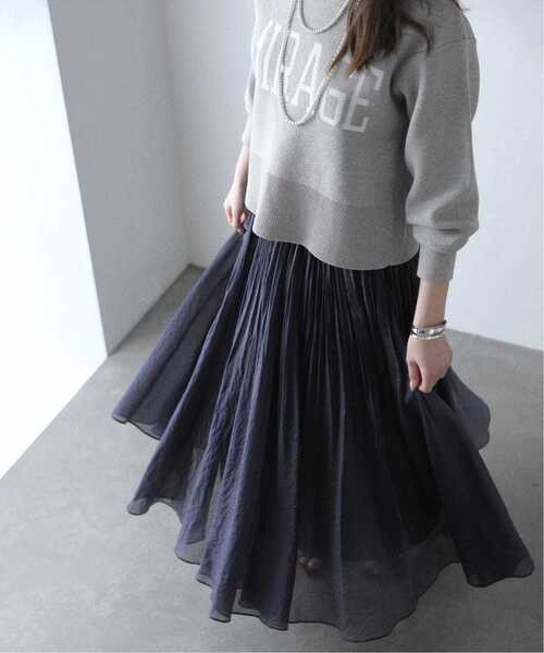 「La TOTALITE」 フレアスカート - ホワイト レディース_画像10