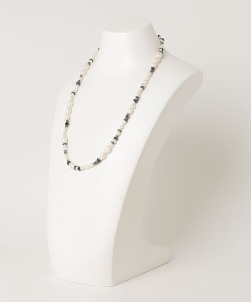 「amp japan」 ネックレス FREE ホワイト×シルバー メンズ_画像2