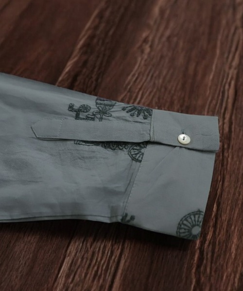 「antiqua」 長袖シャツ ONESIZE ブラック メンズ_画像3