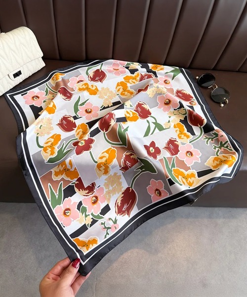 Revo. スカーフ バンダナ 「70×70」アソート 総柄 マルチスカーフ