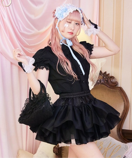BODYLINE スカート 二段重ねのハードチュールパニエ : ZOZOTOWN Yahoo