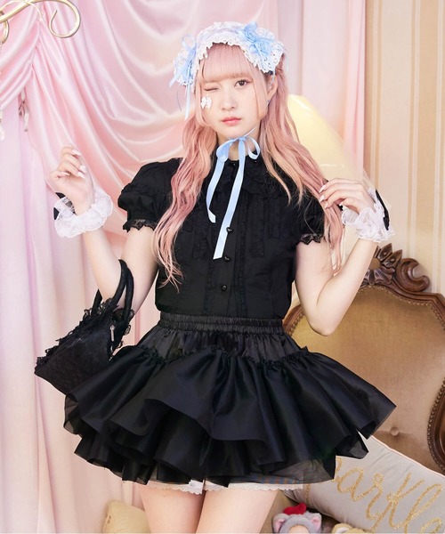 BODYLINE スカート 二段重ねのハードチュールパニエ : ZOZOTOWN Yahoo