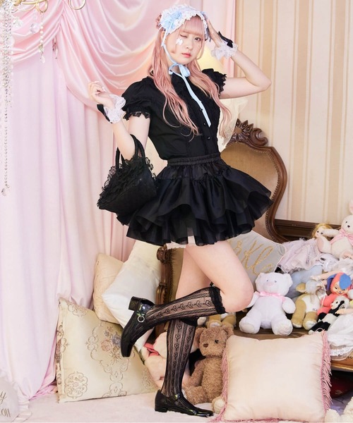 BODYLINE スカート 二段重ねのハードチュールパニエ : ZOZOTOWN Yahoo