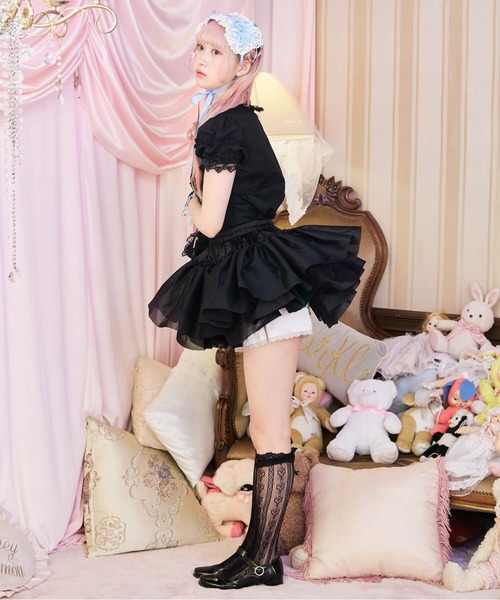 BODYLINE スカート 二段重ねのハードチュールパニエ : ZOZOTOWN Yahoo