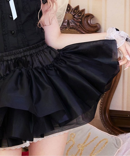 BODYLINE スカート 二段重ねのハードチュールパニエ : ZOZOTOWN Yahoo