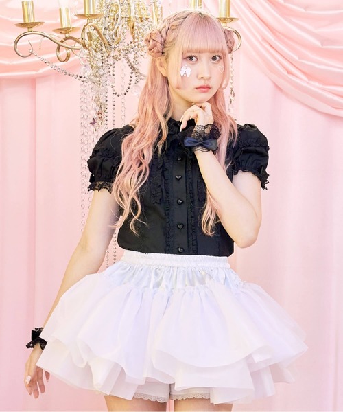 BODYLINE スカート 二段重ねのハードチュールパニエ : ZOZOTOWN Yahoo