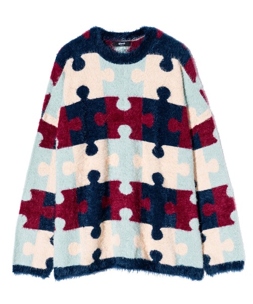 「glamb」 長袖ニット M ブルー メンズの画像