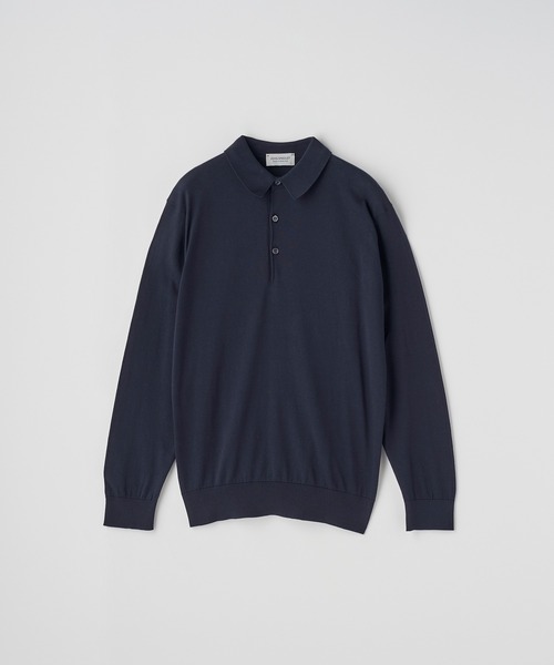 JOHN SMEDLEY（ジョンスメドレー） ポロシャツ コットン 長袖ニット