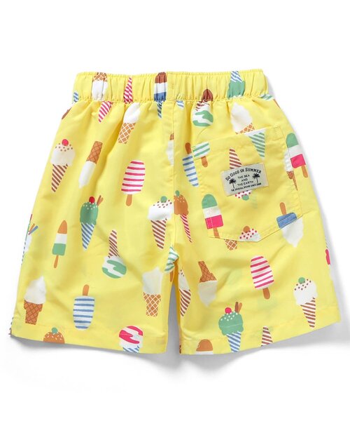 【海外限定、新商品】Disney ミッキー トロピカル 水着 トランクス 3L apres les cours（アプレレクール） 水着 「リンク/UVカット」アイス