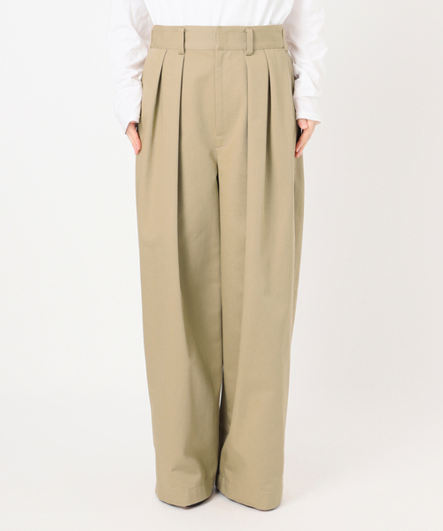 Spick and spanチノワイドパンツ38 Spick＆Span（スピック アンド スパン） ワイドパンツ チノパン 「一部