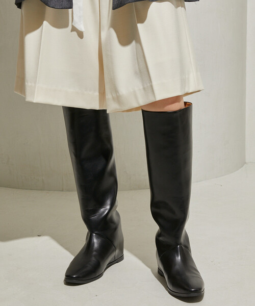 「ATELIER BRUGGE」 ロングブーツ MEDIUM ブラック レディース_画像5