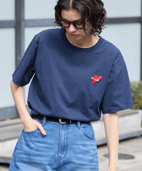 PENNEYS（ペニーズ） tシャツ 半袖 別注 THE FOX ロゴ ハートワッペン