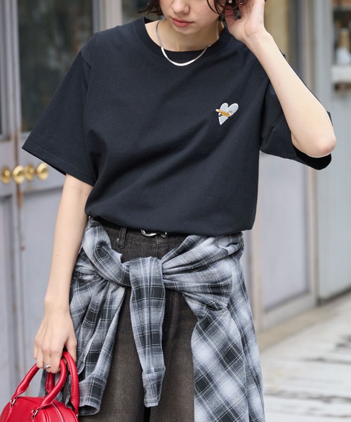 PENNEYS（ペニーズ） tシャツ 半袖 別注 THE FOX ロゴ ハートワッペン