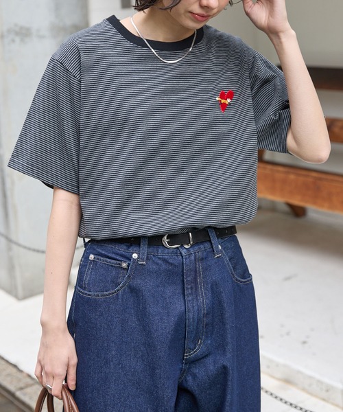 PENNEYS（ペニーズ） tシャツ 半袖 別注 THE FOX ロゴ ハートワッペン