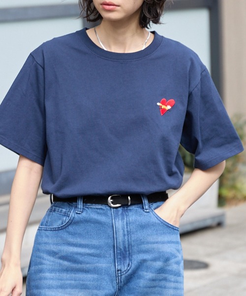 PENNEYS（ペニーズ） tシャツ 半袖 別注 THE FOX ロゴ ハートワッペン