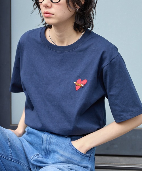PENNEYS（ペニーズ） tシャツ 半袖 別注 THE FOX ロゴ ハートワッペン