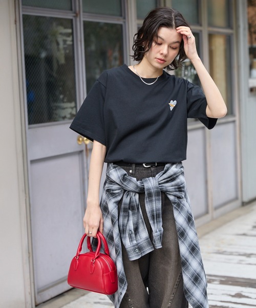 PENNEYS（ペニーズ） tシャツ 別注 THE FOX ロゴ ハートワッペン刺繍