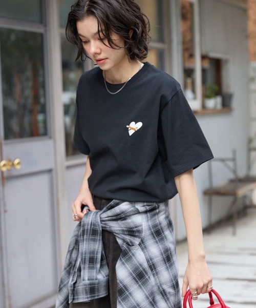 PENNEYS（ペニーズ） tシャツ 半袖 別注 THE FOX ロゴ ハートワッペン