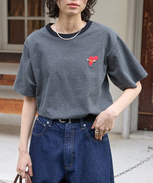 PENNEYS（ペニーズ） tシャツ 半袖 別注 THE FOX ロゴ ハートワッペン