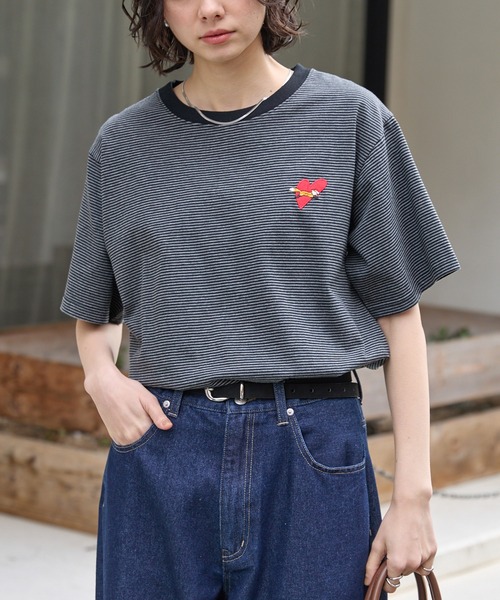 PENNEYS（ペニーズ） tシャツ 半袖 別注 THE FOX ロゴ ハートワッペン