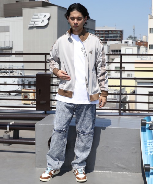 「８(eight)」 ジャージブルゾン MEDIUM クリーム メンズ_画像5