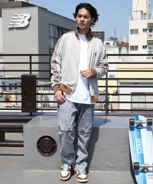 「８(eight)」 ジャージブルゾン MEDIUM クリーム メンズ_画像8