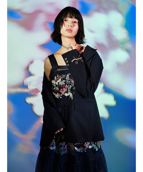 styling/ エンブロイダリーオーバーシャツジャケット 新品 オフィシャルサイト限定】コットンエンブロイダリーオーバーシャツ