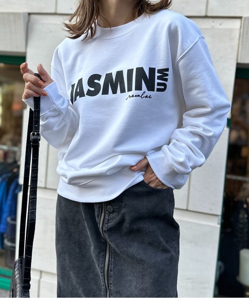 「mi via loca」 スウェットカットソー X-LARGE スミクロ レディース_画像6