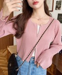 「moment+」 ニットカーディガン M ナ...の詳細画像1
