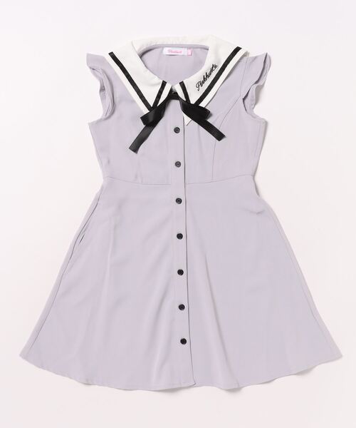 「PINKHUNT」 「KIDS」シャツワンピース 120cm パープル キッズ_画像3