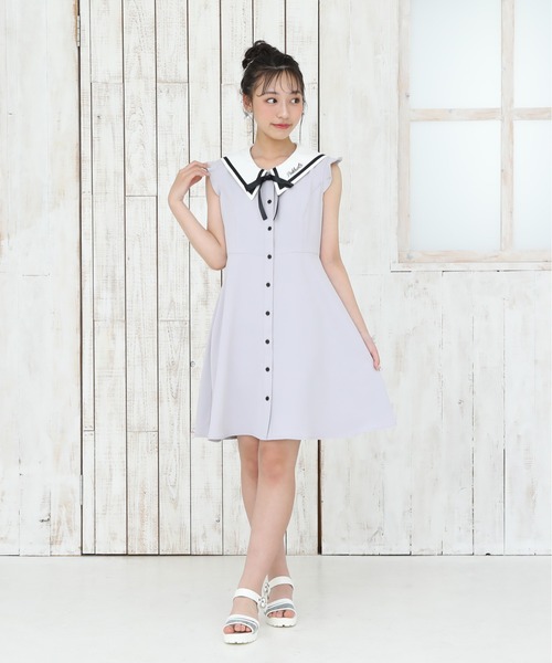 「PINKHUNT」 「KIDS」シャツワンピース 120cm パープル キッズ_画像4