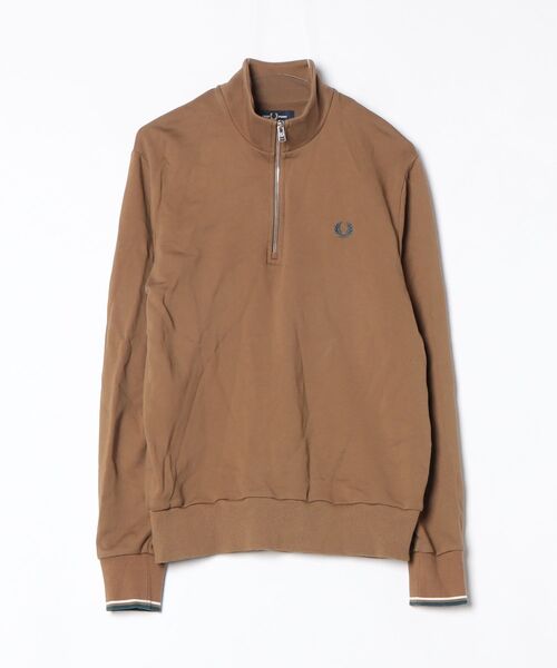 「FRED PERRY」 スウェットカットソー M キャメル レディース
