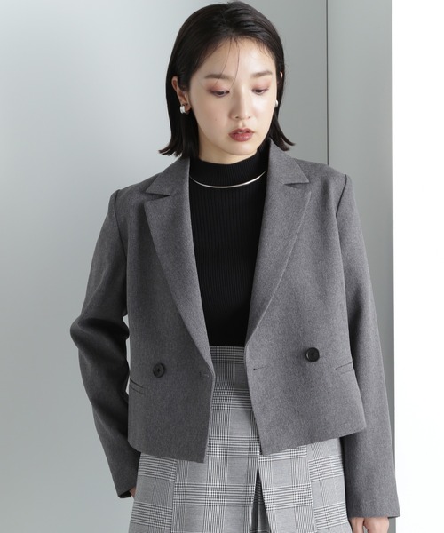 「NATURAL BEAUTY BASIC」 ジャケット MEDIUM グレー レディースの画像