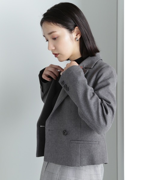 「NATURAL BEAUTY BASIC」 ジャケット MEDIUM グレー レディースの画像