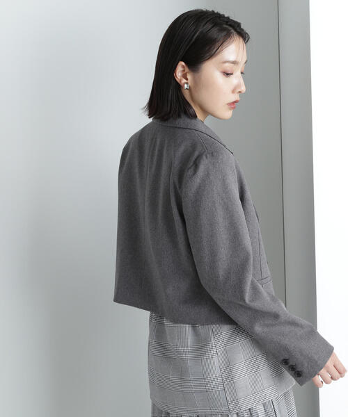 「NATURAL BEAUTY BASIC」 ジャケット MEDIUM グレー レディースの画像