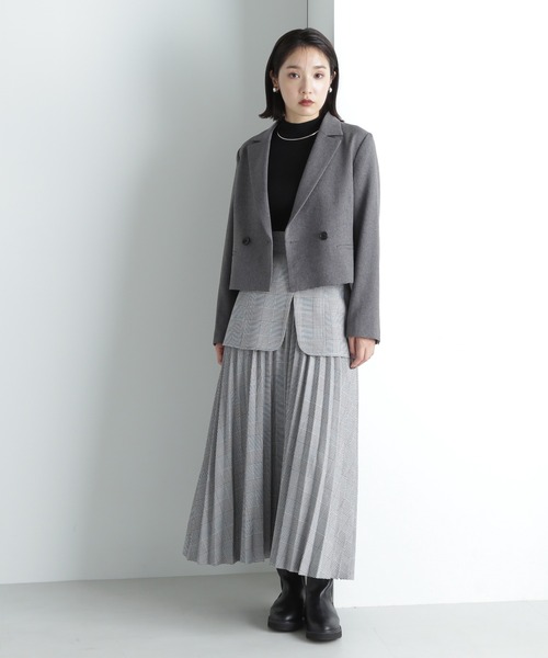 「NATURAL BEAUTY BASIC」 ジャケット MEDIUM グレー レディースの画像