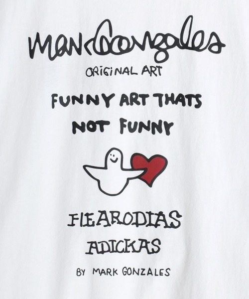 「Mark Gonzales」 半袖Tシャツ L ホワイト系その他5 メンズ_画像4